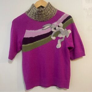 90s Iceberg History Sweater Bugs Bunny Rare Made In Italy Womans S/M